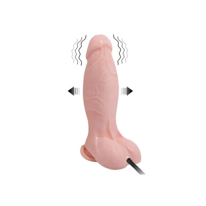 Baile - Dildo Realístico Vibrador e Inflable 18.8 CM