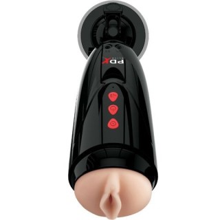 MASTURBADOR CON VIBRADOR RECARGABLE USB PDX ELITE STROKER