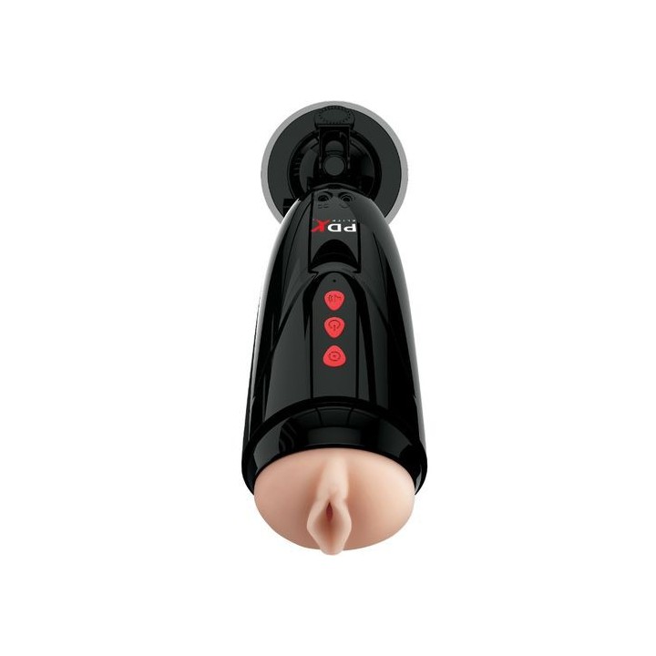 MASTURBADOR CON VIBRADOR RECARGABLE USB PDX ELITE STROKER
