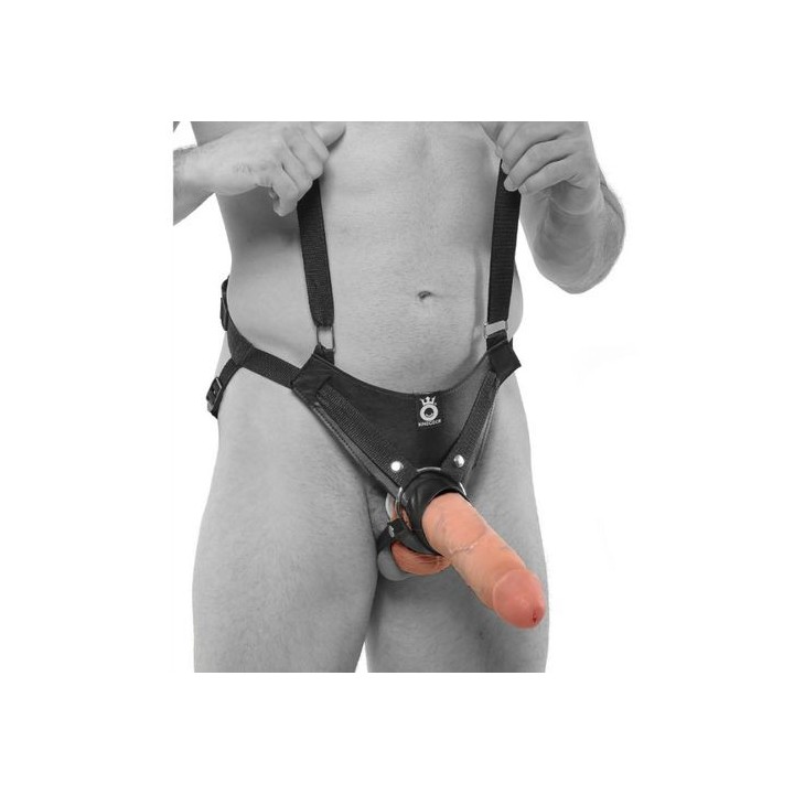KING COCK HOLLOW STRAP-ON DILDO HUECO CON ARNÉS Y TIRANTES agotado temporalmente