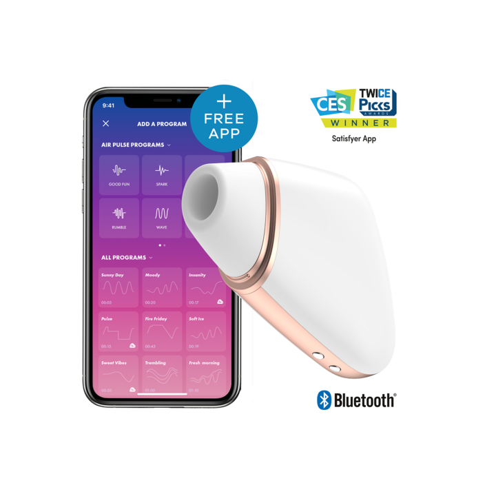 SATISFYER AIR PULSE ESTIMULADOR VIBRADOR CON APP SUCCIONADOR