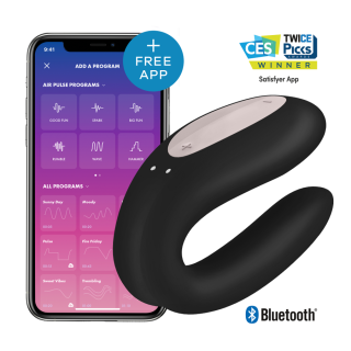 MASAJEADOR ESTIMULADOR PARA DOS CON APP DOUBLE JOY SATISFYER