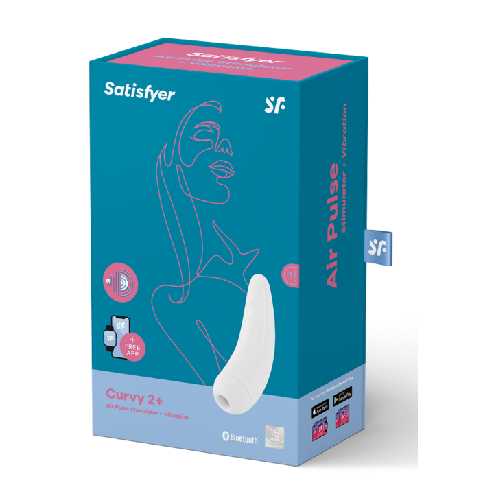 SATISFYER CURVY 2+ AIR PULSE ESTIMULADOR Y VIBRADOR CON APP