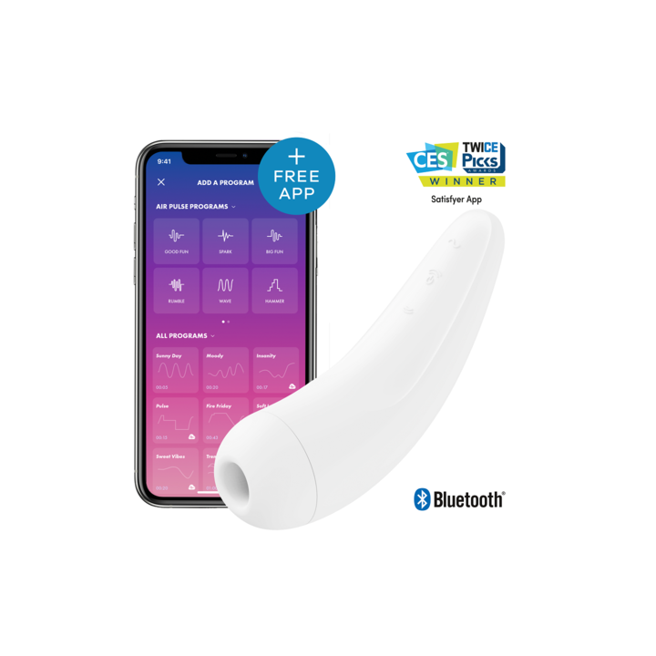SATISFYER CURVY 2+ AIR PULSE ESTIMULADOR Y VIBRADOR CON APP