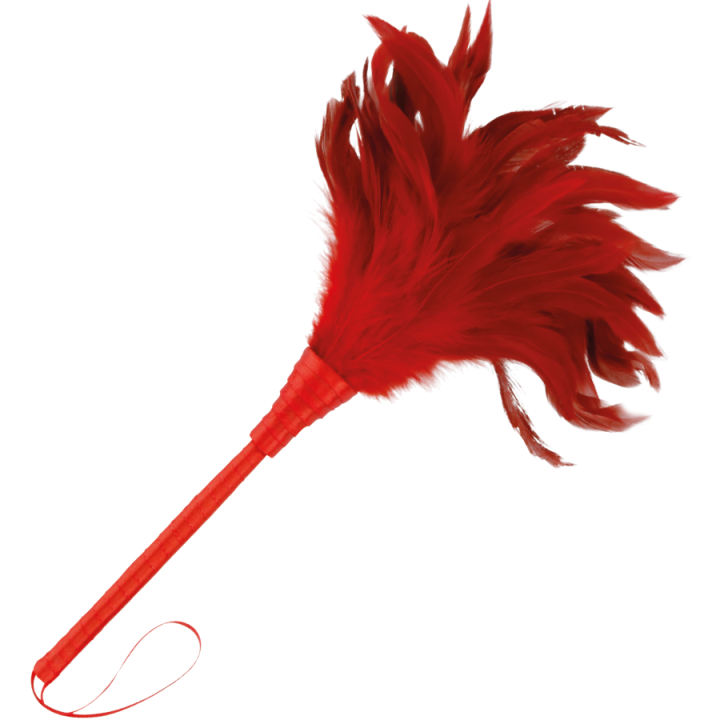 DARKNESS FEATHER RED PLUMA ROJA PLUMERO 24CM.