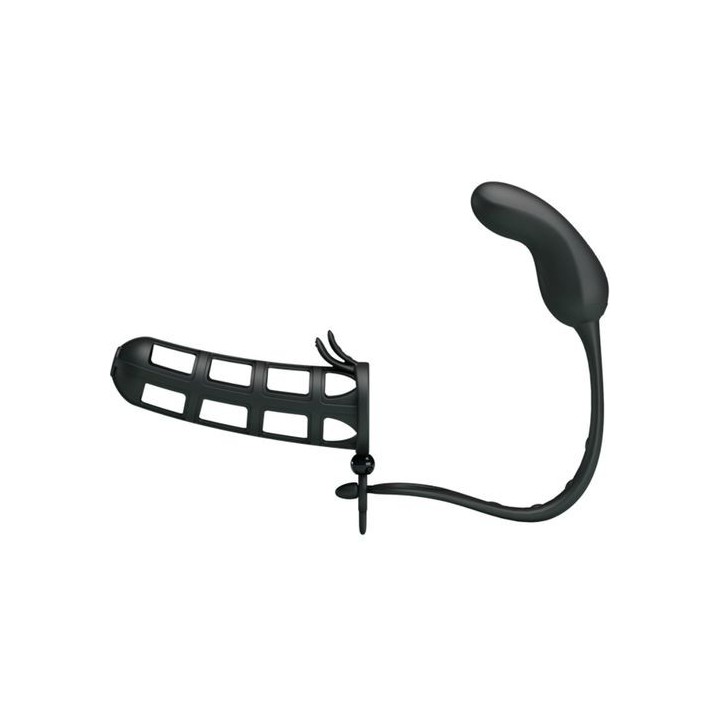 Funda pene con masajeador anal