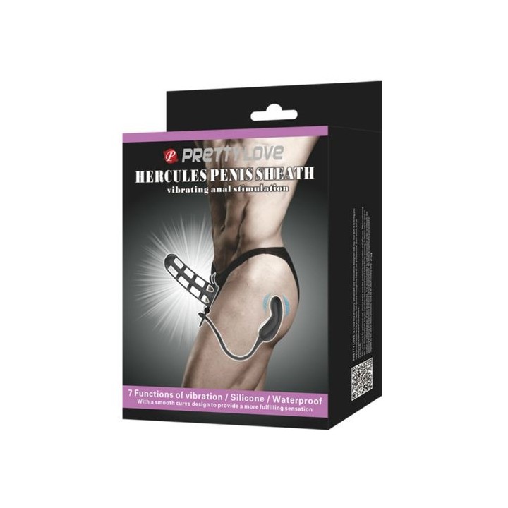 Funda pene con masajeador anal