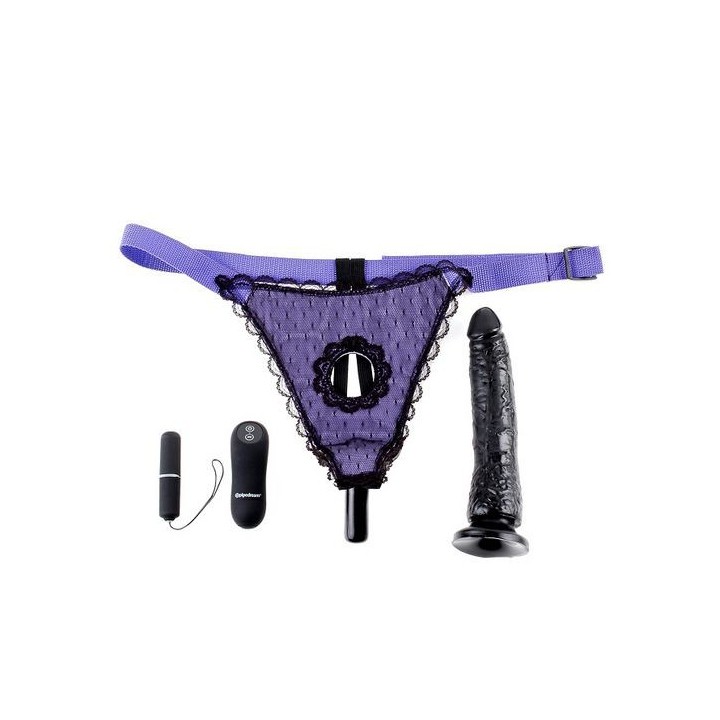 Arnés vibrador con control remoto