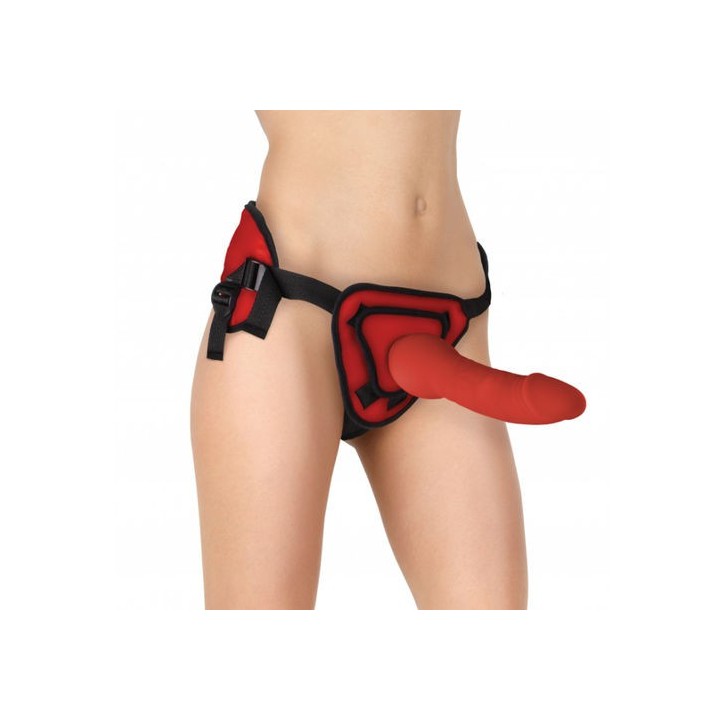 Arnes con dildo silicona