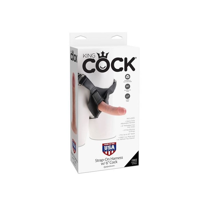 Arnés KING COCK 15cm