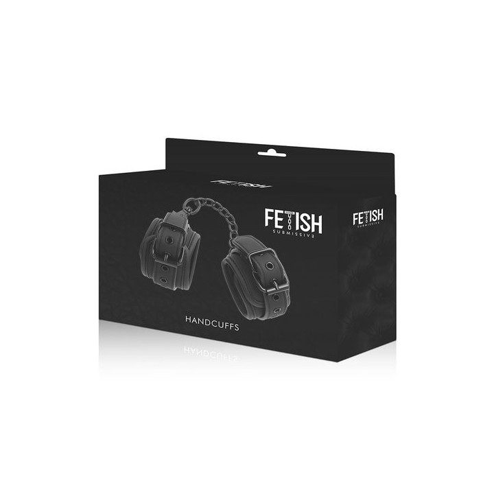 FETISH SUBMISSIVE HANDCUFFS VEGAN LEATHER ESPOSAS CUERO