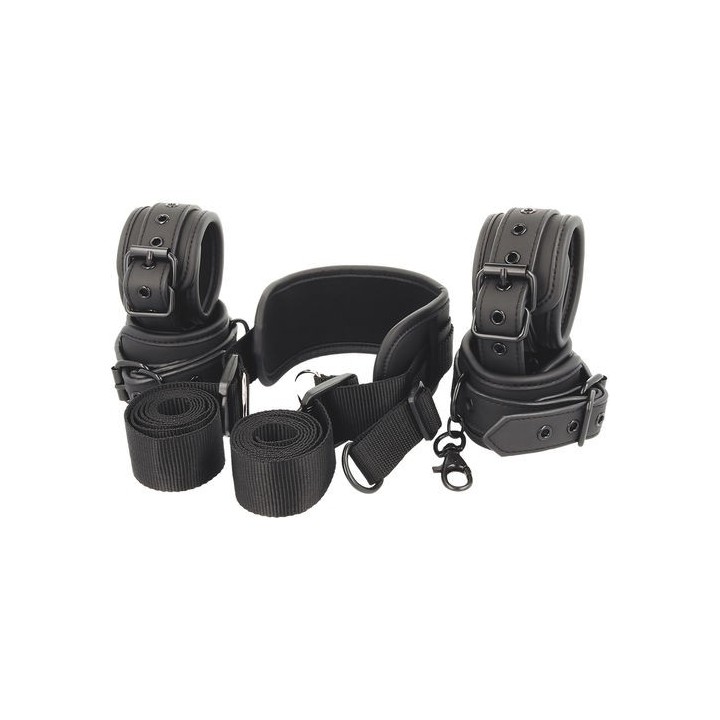 FETISH SUBMISSIVE POSICIÓN MASTER HANDCUFFS CUERO VEGANO ESPOSAS
