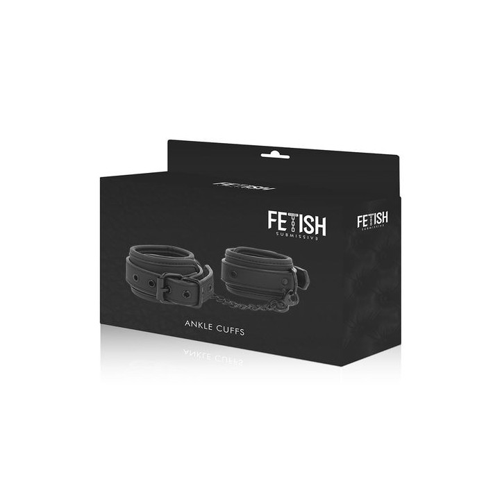 FETISH SUBMISSIVE ANKLES CUFFS ESPOSAS TOBILLOS CUERO VEGANO