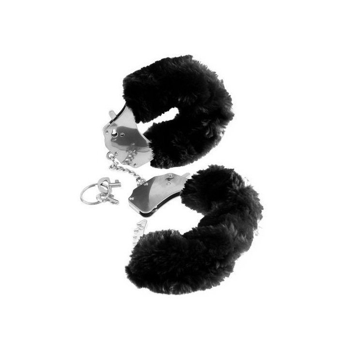 FETISH FANTASY FURRY CUFFS BLACK ESPOSAS