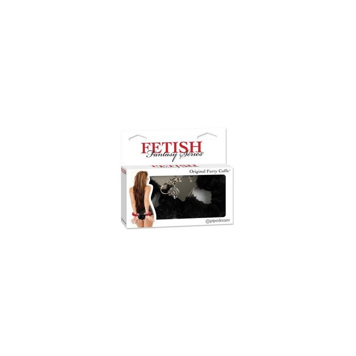 FETISH FANTASY FURRY CUFFS BLACK ESPOSAS