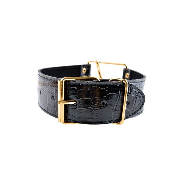 FETISH GOLD COLLAR & LEASH COLLAR CON CORREA