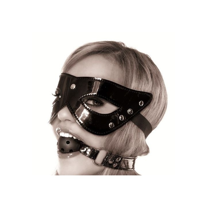 FETISH FANTASY MASK & BALL GAG MASCARA Y MORDAZA
