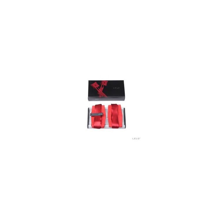 LELO ETHEREA SILK CUFFS RED ESPOSAS SEDA