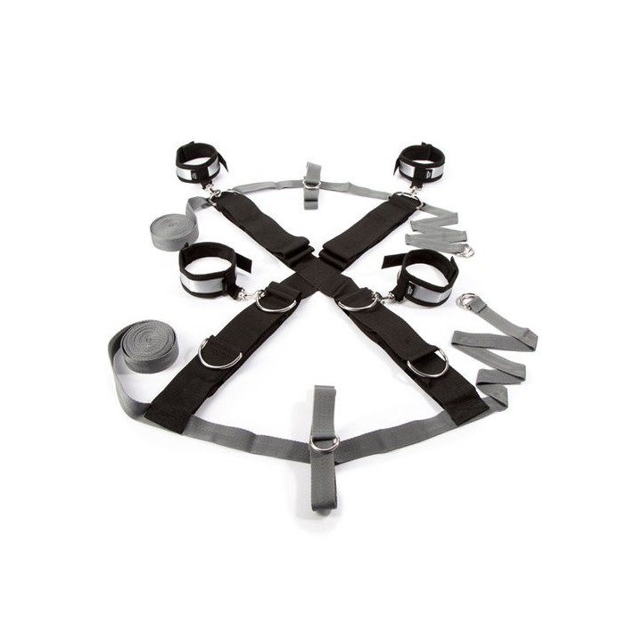 FIFTY SHADES KEEP STILL OVER THE BED CROSS KIT ATADURAS RESTRICCIÓN