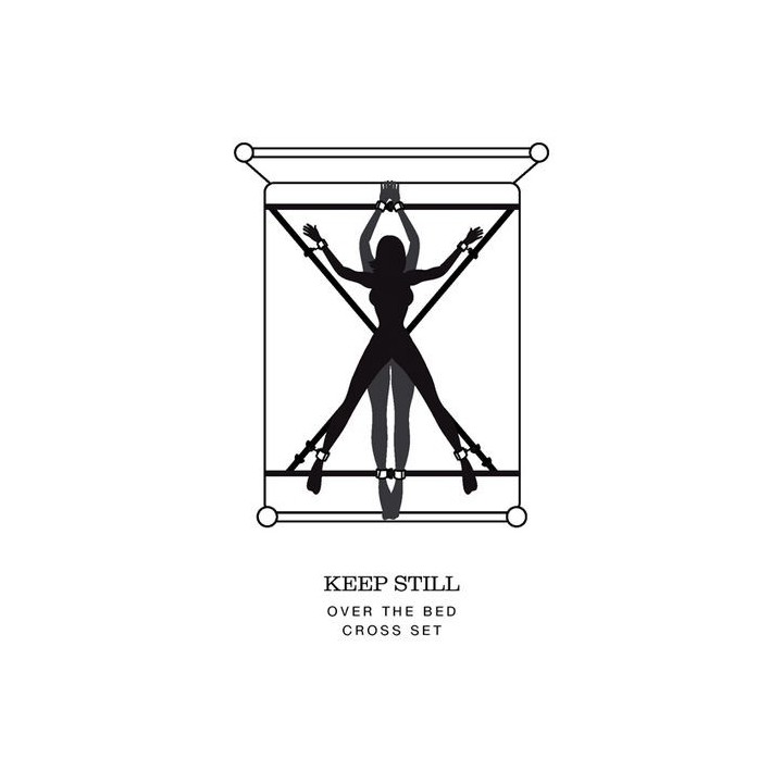 FIFTY SHADES KEEP STILL OVER THE BED CROSS KIT ATADURAS RESTRICCIÓN