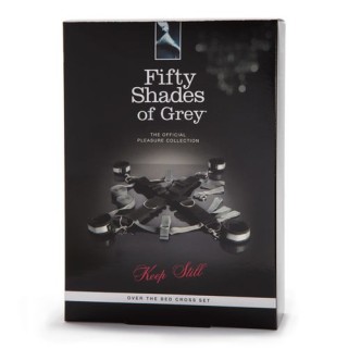 FIFTY SHADES KEEP STILL OVER THE BED CROSS KIT ATADURAS RESTRICCIÓN