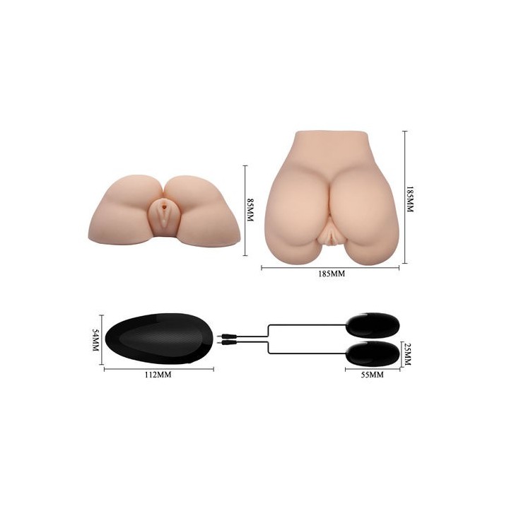 Crazy Bull - Vagina y Ano Realísticos con Vibración Posición 5