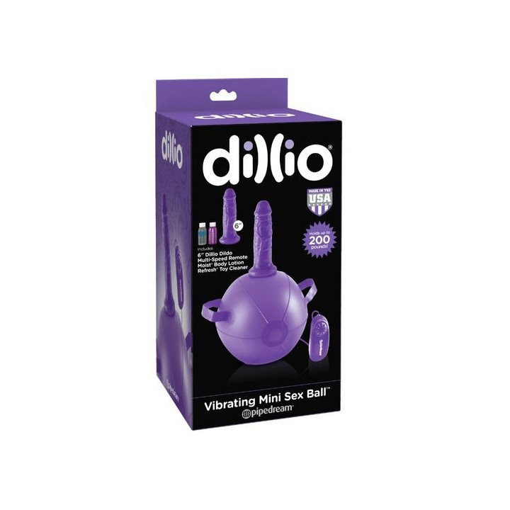 DILLIO MINI BOLA HINCHABLE CON DILDO VIBRADOR