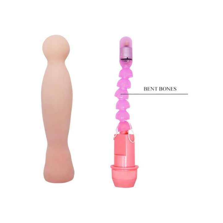 FLEXI VIBE SENSUAL SPINE VIBRATING DILDO FLEXIBLE 22CM.