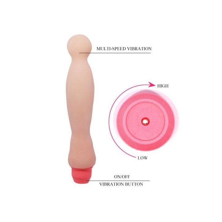 FLEXI VIBE SENSUAL SPINE VIBRATING DILDO FLEXIBLE 22CM.