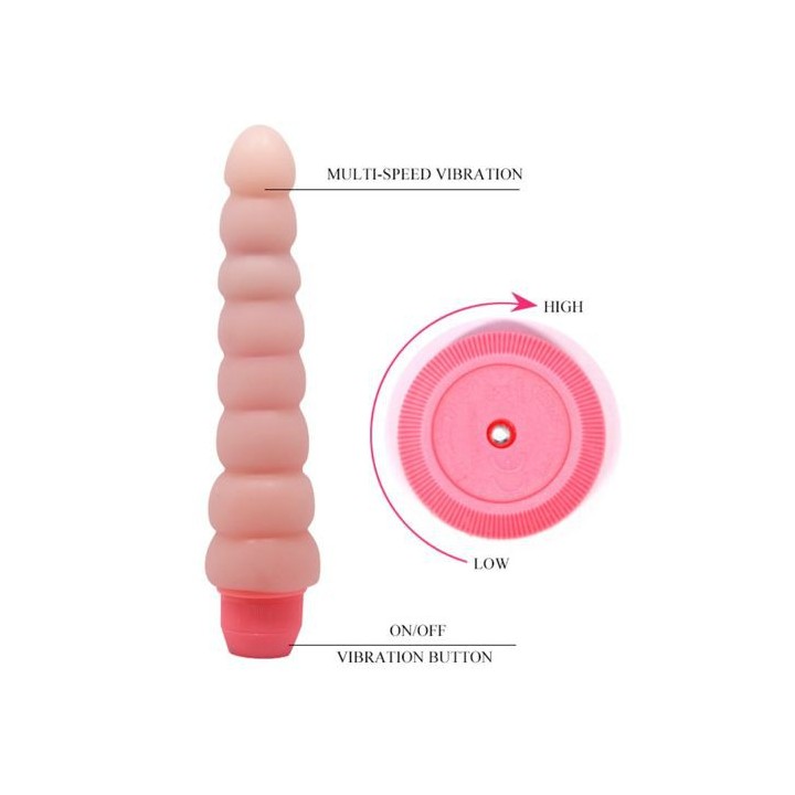 FLEXI VIBE SENSUAL SPINE BENDABLE VIBRATING DILDO 19CM.