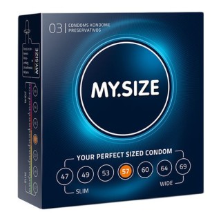 MY SIZE NATURAL CONDOM 57MM. 3UDS.