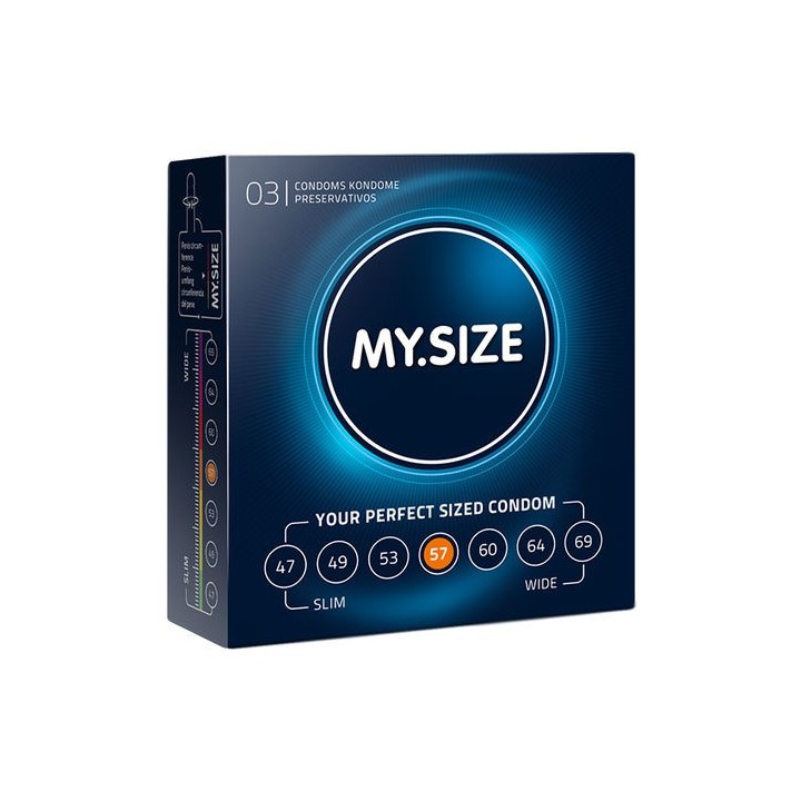 MY SIZE NATURAL CONDOM 57MM. 3UDS.