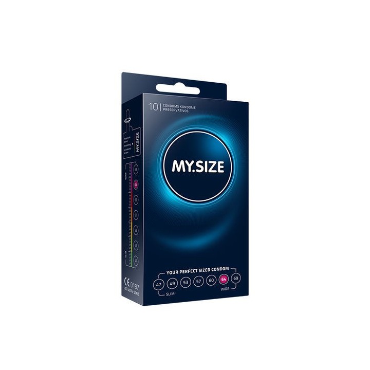 MY SIZE NATURAL CONDOM 64MM. 10UDS.