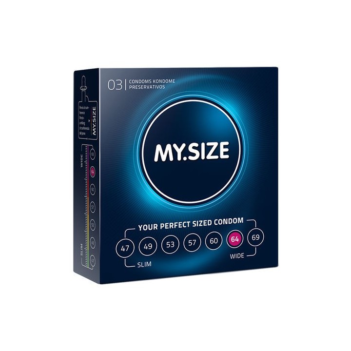 MY SIZE NATURAL CONDOM 64MM. 3UDS.
