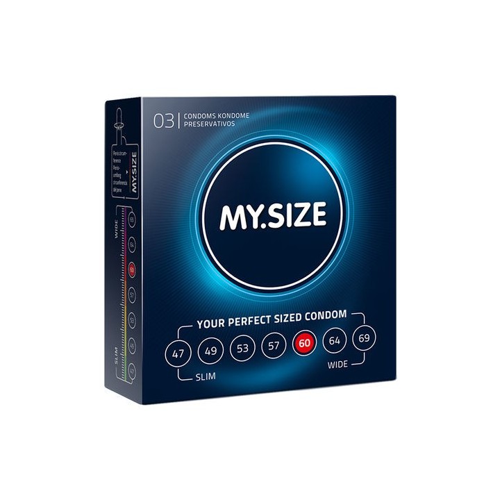 MY SIZE NATURAL CONDOM 60MM. 3UDS.