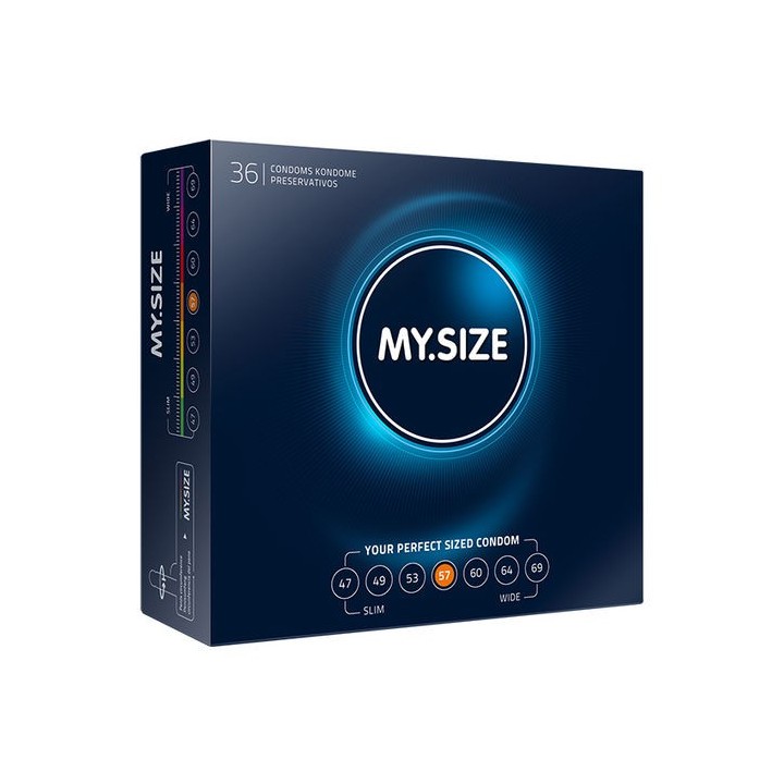 MY SIZE NATURAL CONDOM 57MM. 36 UDS.