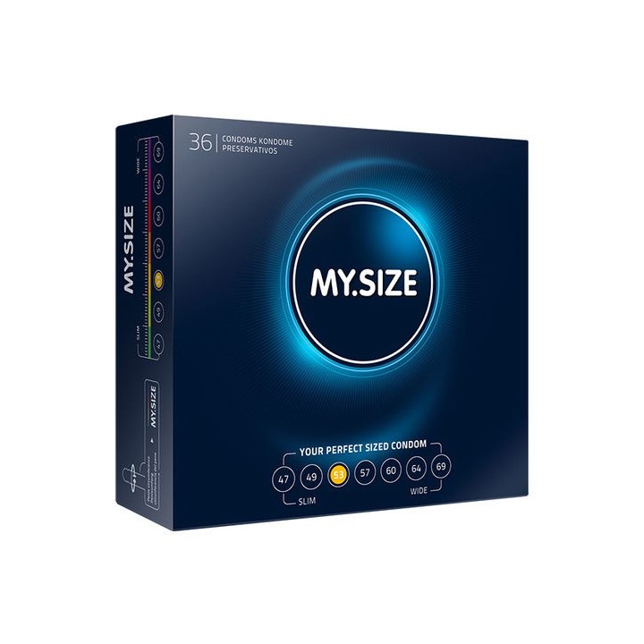 MY SIZE NATURAL CONDOM 53MM. 36 UDS.