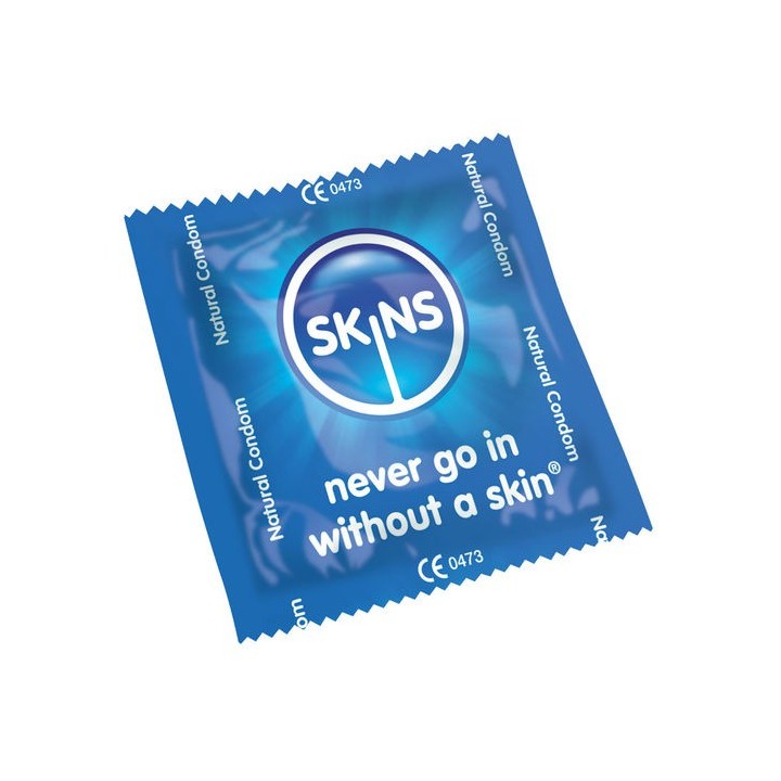 SKINS CONDOM NATURAL BAG 500 UNITS