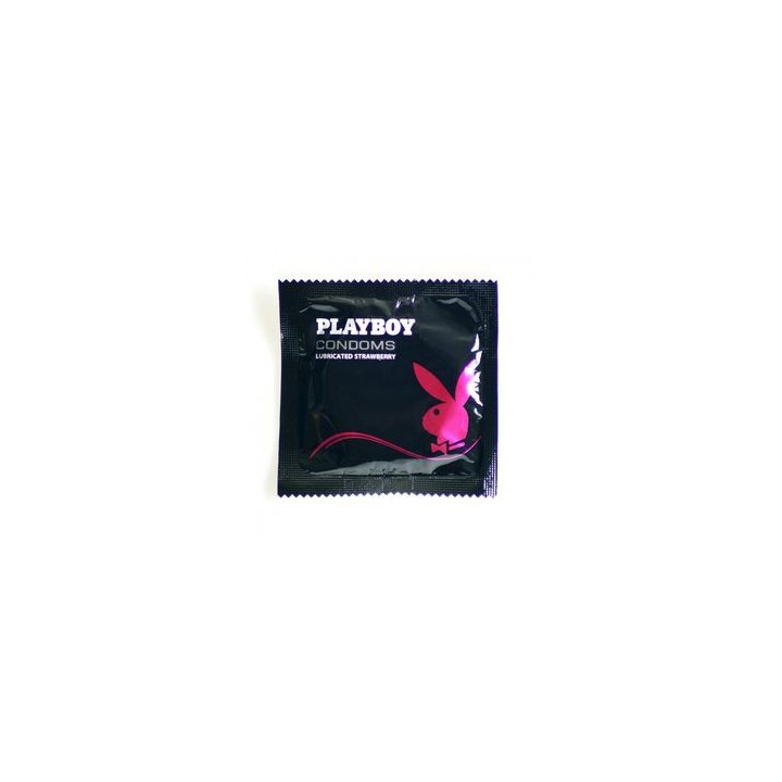 PLAYBOY STRAWBERRY CONDOM FRESA 12 UDS.