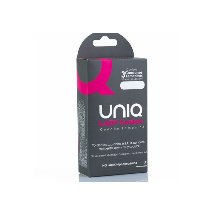 UNIQ LADY CONDOM FEMENINO SIN LÁTEX