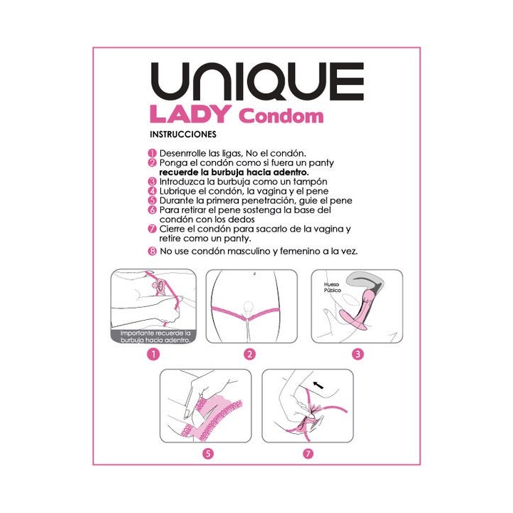 UNIQ LADY CONDOM FEMENINO SIN LÁTEX