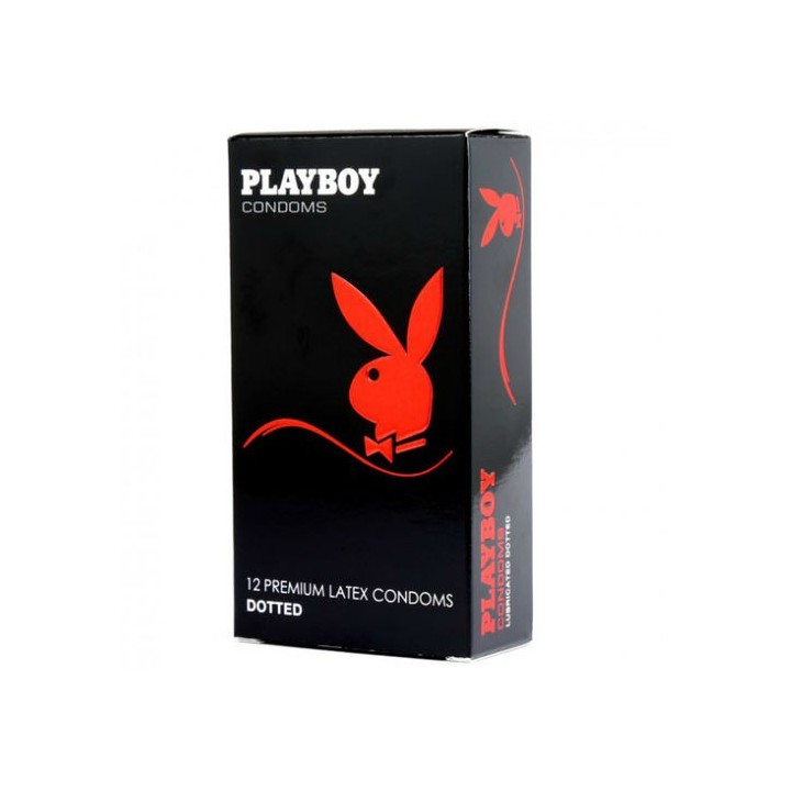 PLAYBOY 12 PREMIUM LATEX LUBRICATED DOTTED
