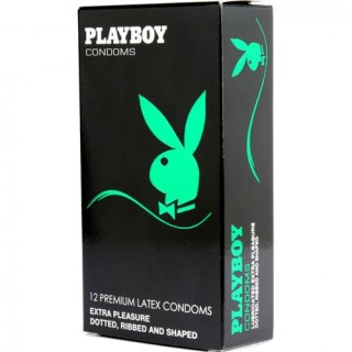 PLAYBOY CONDOM TRANSPARENTE EXTRA PLEASURE 12UDS.