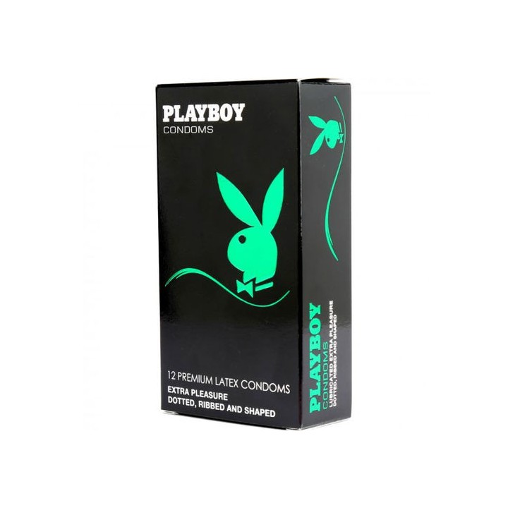 PLAYBOY CONDOM TRANSPARENTE EXTRA PLEASURE 12UDS.