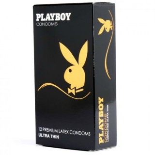 PLAYBOY CONDOM ULTRA FINO TRANSPARENTE 12 UNITS. ULTRA FINOS