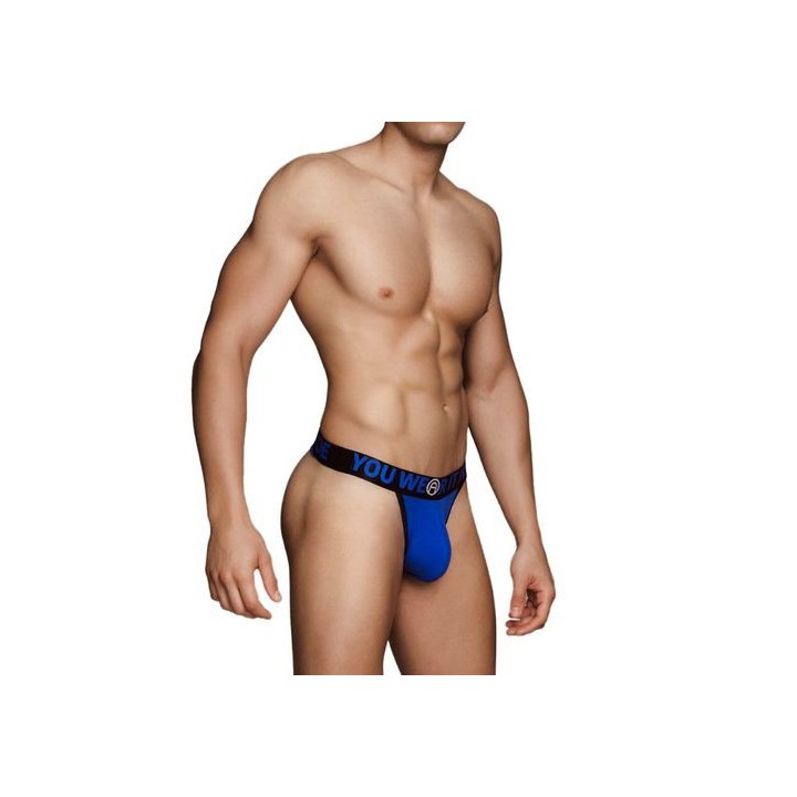 MACHO THONG - TANGA AZUL T. L