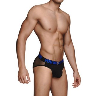 MACHO - CALZONCILLO TRANSPARENCIA NEGRO T. XL