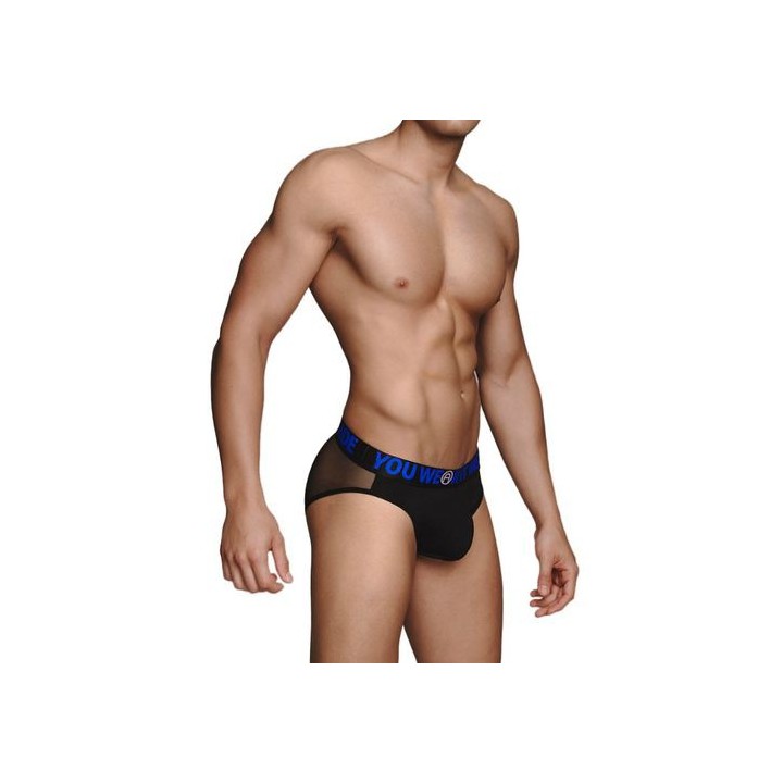 MACHO - CALZONCILLO TRANSPARENCIA NEGRO T. XL