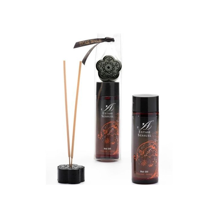 EXTASE SENSUEL HOT OIL CHOCOLAT-ORANGE