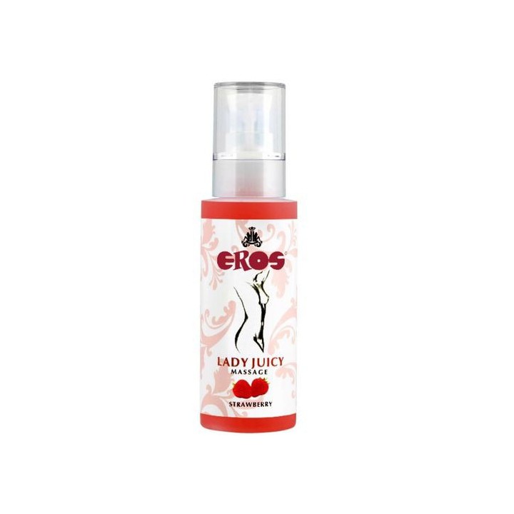 EROS MASSAGE GEL STRAWBERRY 125ML.
